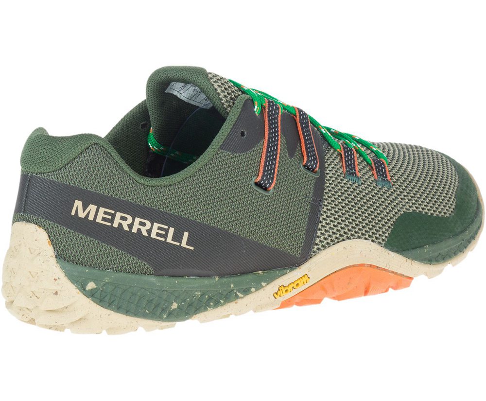 Tenis Homem - Merrell Trail Glove 6 - Verdes - GHN816345